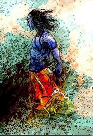 However.....Rajkumar had a very tough life chalked out ahead of him. He was supposedly the successor to the throne of Ayodhya....but 'samay' had different designs.He was banished for 14 years....and one more fto live in anonymity.