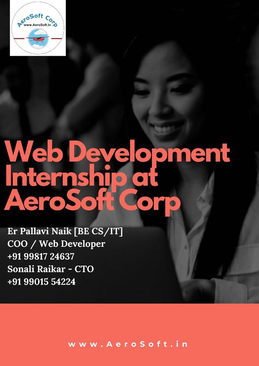 aircrewsaviati1's tweet image. Web Development Internship at AeroSoft Corp 🏡
visit- alfabloggers.com/2020/06/web-de…
AeroSoft.in
#webdevelopment,
#webdevelopmentinternship,
#onlineinternship
#Summerinternship
#Workfromhome
#internships,
#internship,
#internshipprogram,
#internshiplife,