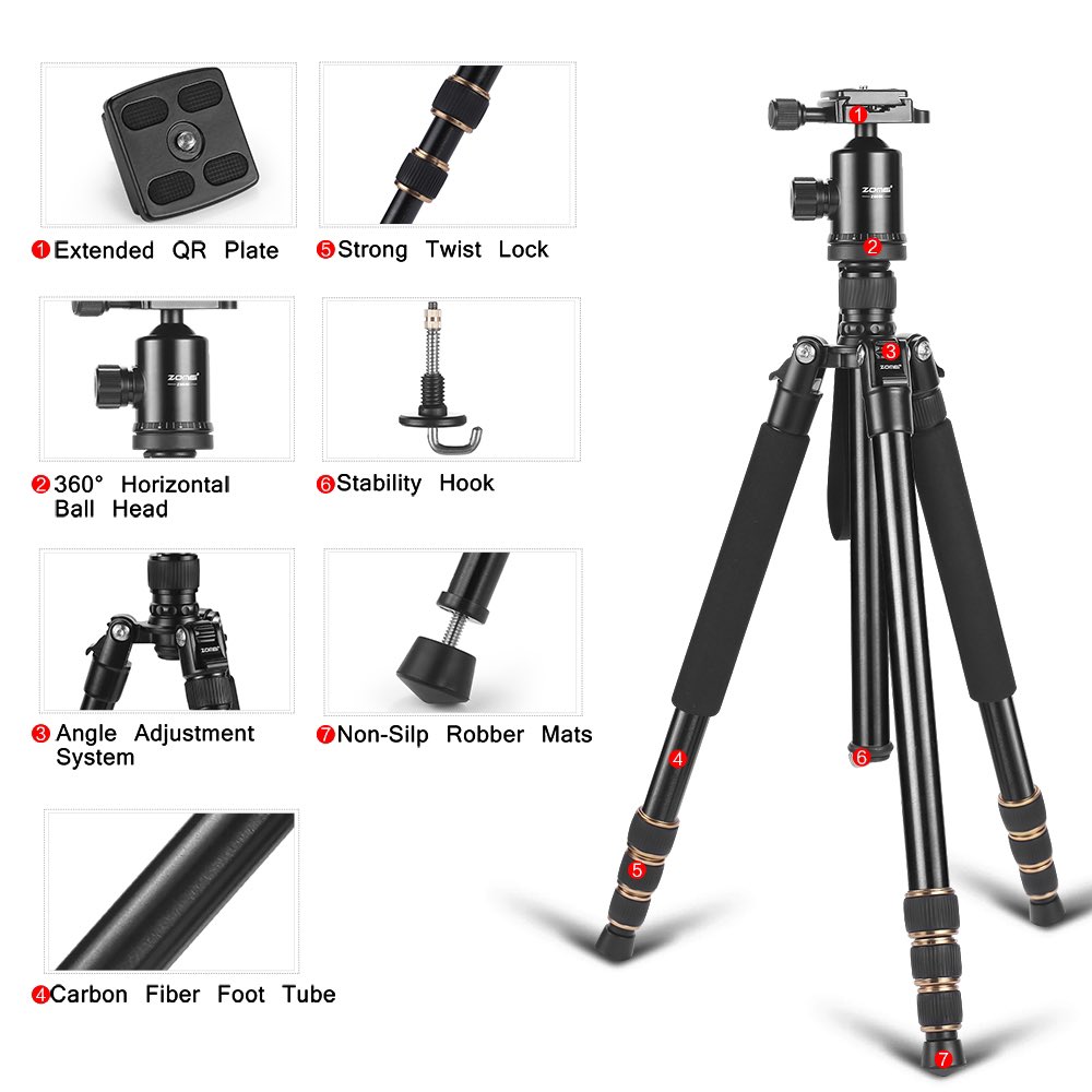 GBStore_Cm's tweet photo. Adaptés à plusieurs types de situation, les trépieds #zomei sont solides, résistants et très pratiques. C’est un outil impératif pour la stabilité de vos images.
Le modèle #Z668 ici en image est disponible à FCFA 59.900 seulement.
#tripod #dslr https://t.co/YLfWE2HIYD