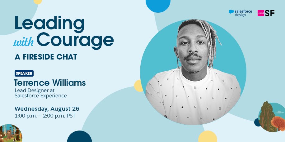 blackgeektweet's tweet image. I’m speaking at Leading with Courage: A Fireside Chat on August 26. Join @SalesforceUX as we explore #relationshipdesign and deep dive into courage; one of the four mindsets of the practice. Register at: bit.ly/2E8pDwv #relationshipsbydesign #salesforcedesign