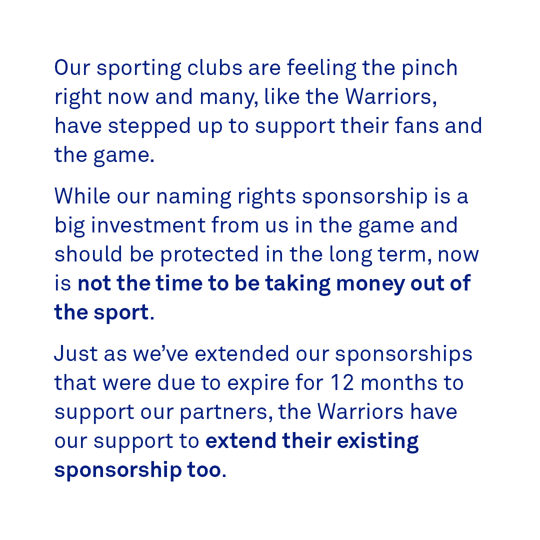 Telstra's tweet image. Supporting the @NZWarriors #NRL