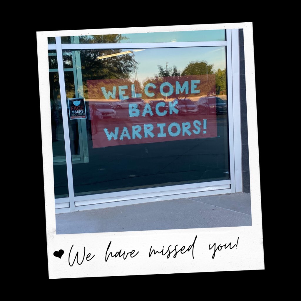 WestsideMiddle's tweet photo. It’s been 158 days too long- WELCOME BACK WARRIORS! https://t.co/PMCtHl4HQE