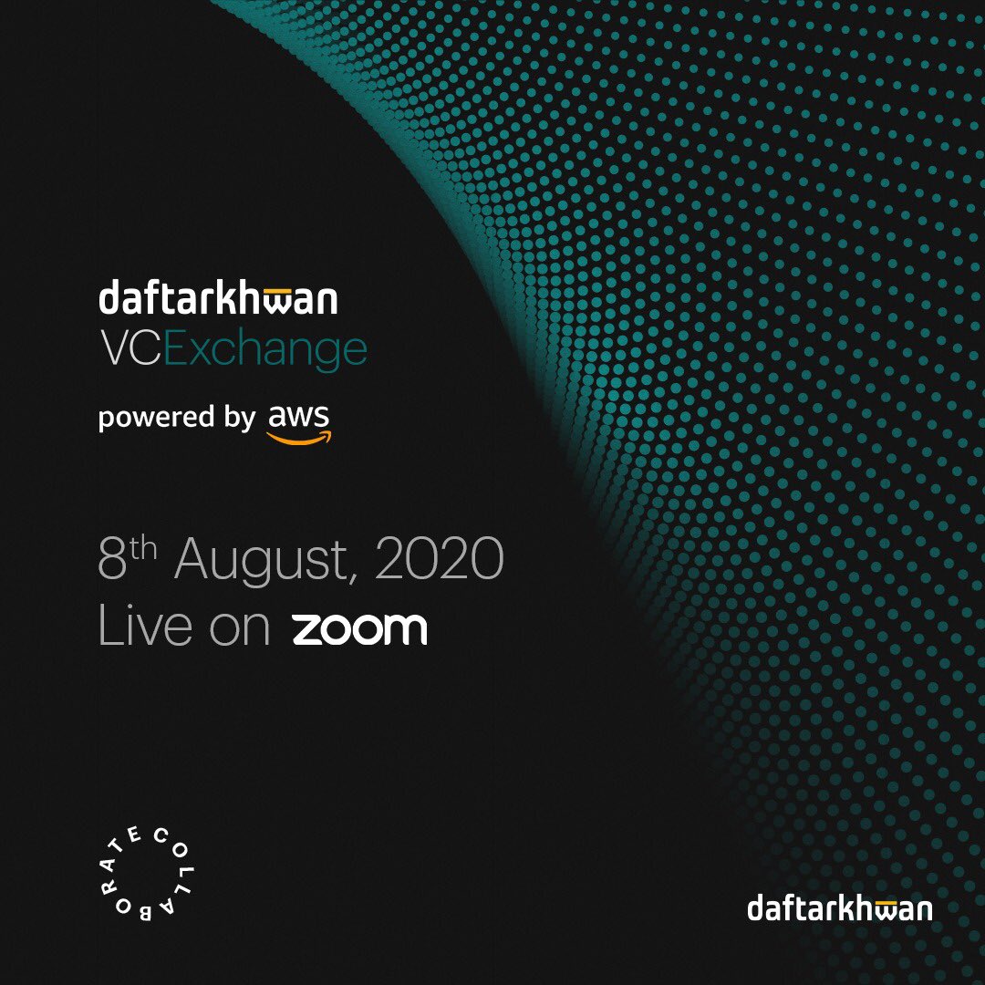 Daftarkhwan's tweet photo. #daftarkhwan successfully hosted daftarkhwan #VCExchange powered by AWS: a virtual event that put the spotlight on rockstar startups building some incredible products 

- read more https://t.co/eHtC03ktp3

#morethanjustanoffice #daftarkhwan https://t.co/tuMqIBZ2MP