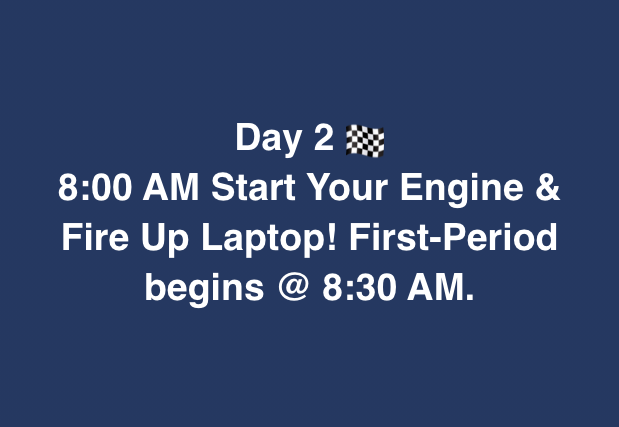 EPMSParentLisa's tweet photo. It's GO TIME again!  Students! Startup Your Laptops! You are off to another day of URL...Let's Do This!
#UniversalRemoteLearning

@epmsprincipal @elkinspointe @FultonCoSchools @FCSSuptLooney @FultonZone5 @DrPeoples3 @FamilyEngageFCS @GaDOEPartners https://t.co/PSwrdInoSn