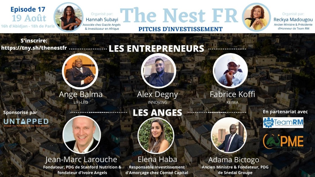 ThinkTankTeamRM's tweet photo. Découvrez les 3 finalistes du concours du Pitch The Nest Afrique Francophone CÔTE D’IVOIRE... avant le pitch final qui aura lieu devant un jury demain 19 Aôut.

#TheNestAfriqueFrancophone 
#TeamRM 
#AuServiceDeLAfrique https://t.co/l3a6iYgiFe