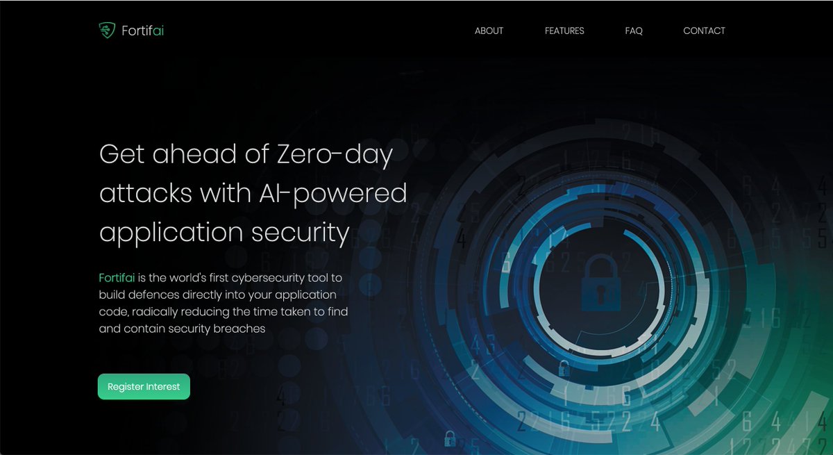 Meet <a href="/fortifai/">Fortifai</a> #AI powered #cybersecurity startup building defences directly into application code to help businesses get ahead of Zero-day attacks. Register via Zoom to join FFWD Demo Day 10th September to meet the founder &amp; rest of Summer 2020 cohort bit.ly/FFWDS20DD