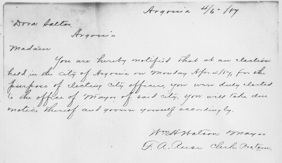 KANSAS (June 16, 1919)• Kansas held 1st statewide suffrage referendum 1867• Susanna Madora Salter first woman to serve as a U.S. mayor (Argonia, KS 1887) https://www.kshs.org/kansapedia/susanna-madora-salter/12191 https://www.kansasmemory.org/item/211215/page/1h/t  @kansashistory