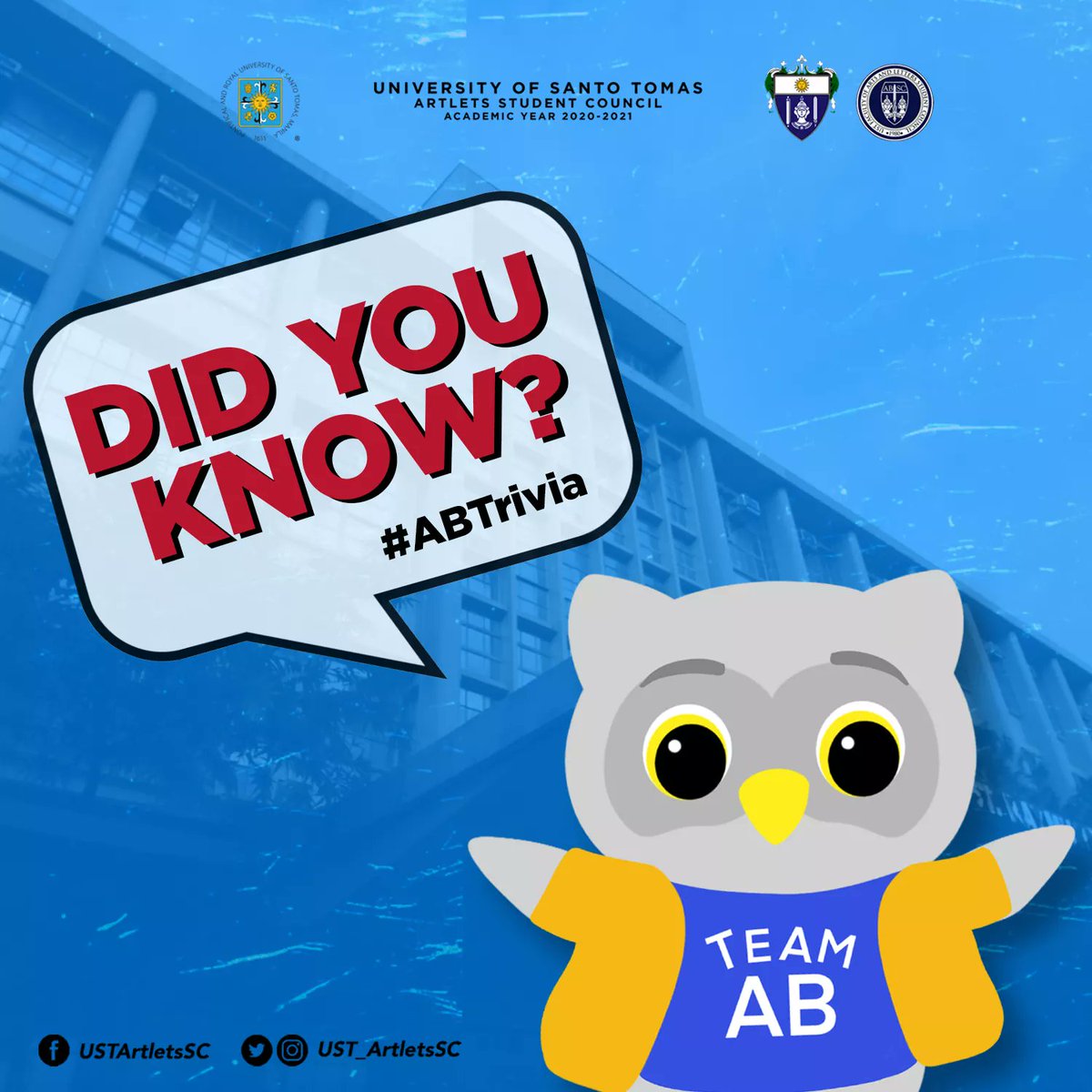 Want to know more about the Faculty of Arts and Letters?

Now that you have finally started your journey inside #BahayNiMulat, let us now be familiar with the faculty of diversity with these interesting facts about the Faculty of Arts and Letters!

Board by: Kalvin Sison