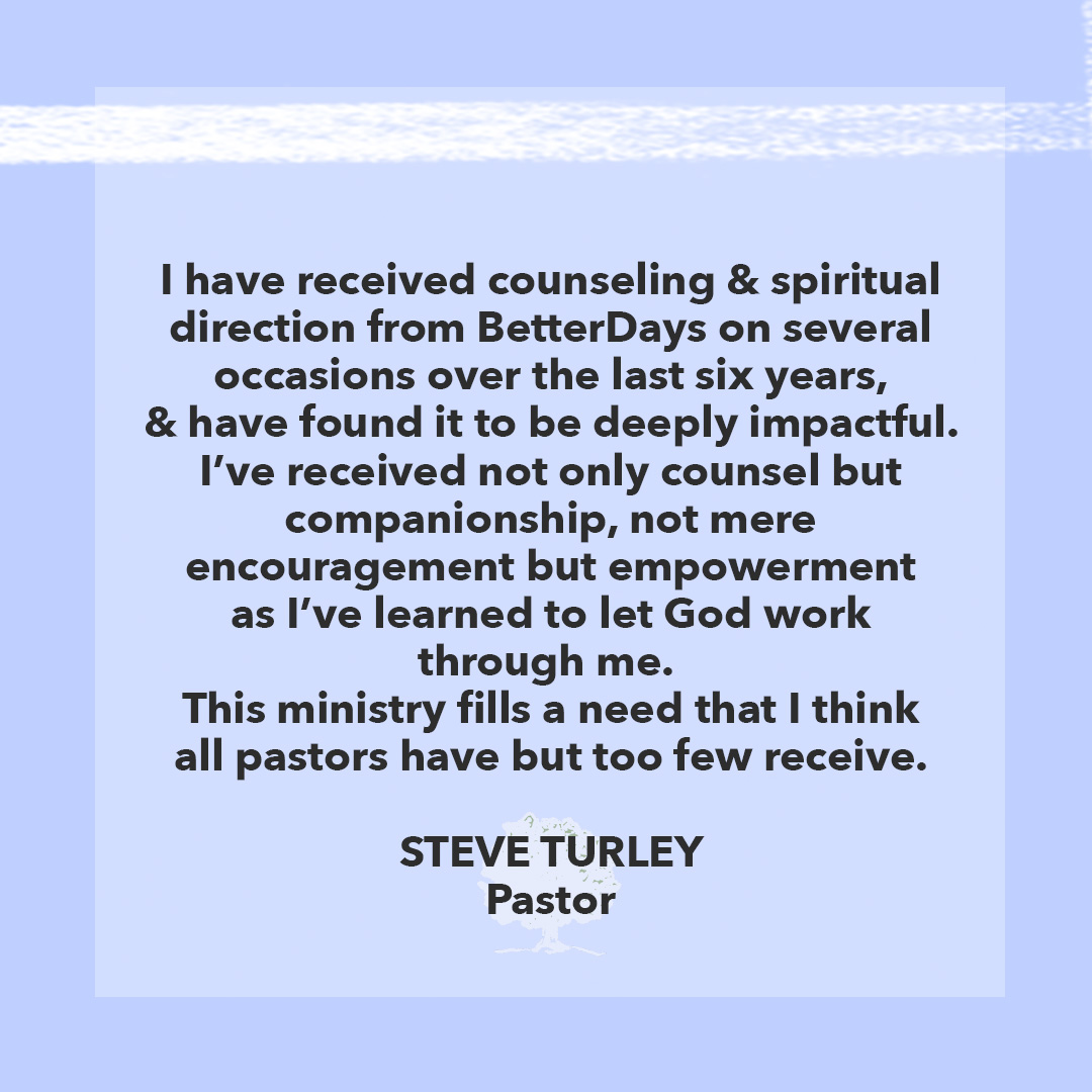 HCBetterDays's tweet image. I have received counseling &amp;amp; spiritual direction from BetterDays on several occasions over the last six years, &amp;amp; have found it to be deeply impactful...
.
.
.
#church #churchcommunity #churches #churchfamily #counseling #counselor #faithandfamily #healing #health #jesus #leader