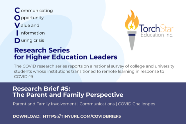 profthinker's tweet image. See what @torchstared  learned from parents of students who transitioned to remote learning last spring because of #COVID at: tinyurl.com/covidbrief5. Get tips on how to prioritize #families, improve timely #communication, and address parent concerns.