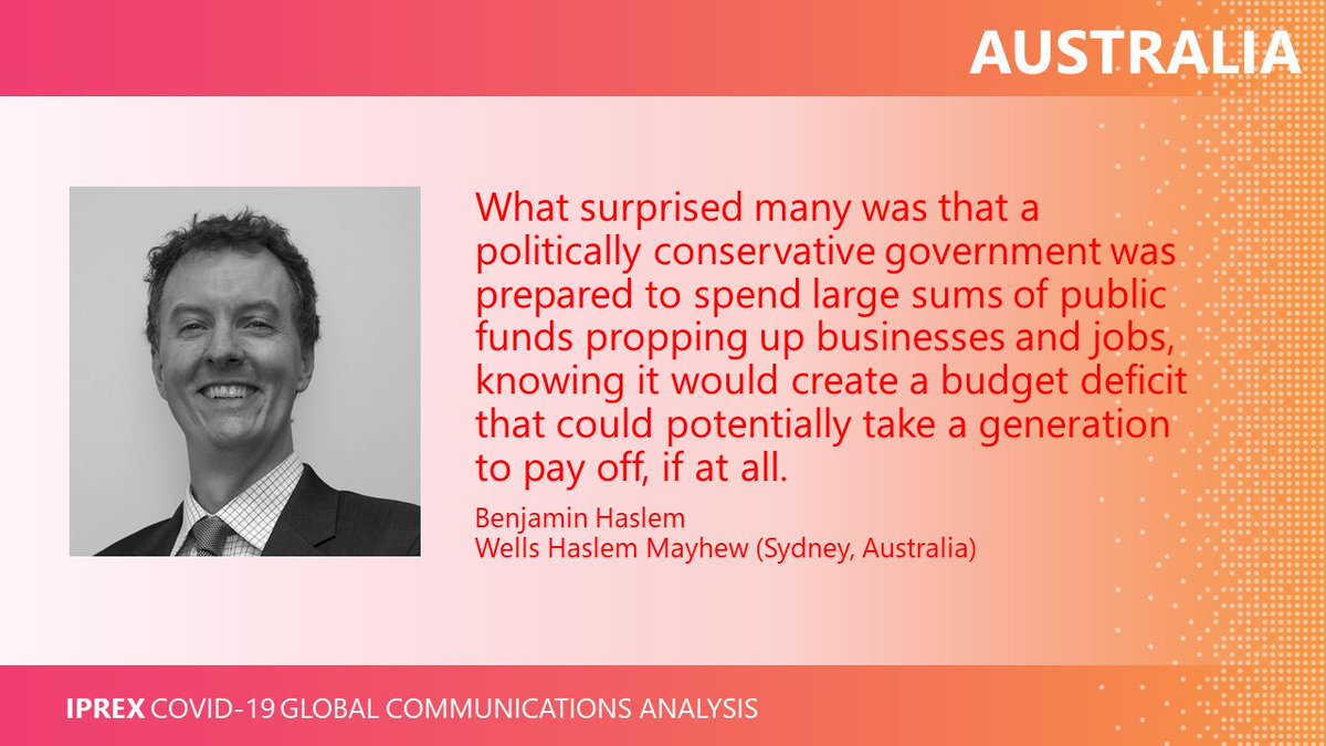 IPREX_Global's tweet photo. From devastating bush fires to a global pandemic, Australia's PM was not in a position of trust at the beginning of #COVID19 but he made a big turnaround. See how in our new #IPREXGLOBALREPORT with analysis from #IPREXpartner @WellsHaslem https://t.co/mORLZCaVMp https://t.co/3A7cHz5kUa