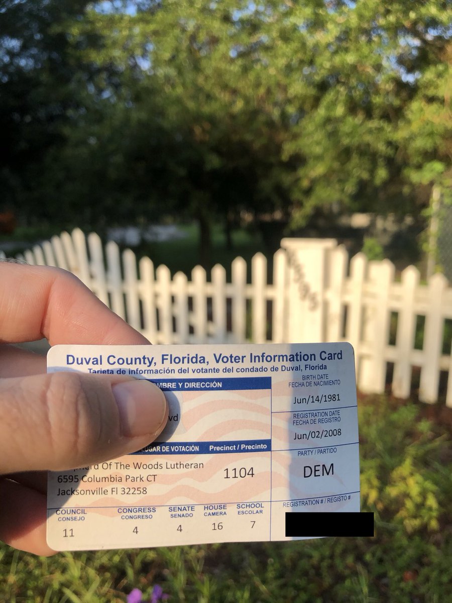 And so it begins. My polling location was closed, so I called the Duval County Supervisor of Elections, only to be informed that my voting location had been changed. We received absolutely zero notice. Two other people were there as well who had also not been informed.
