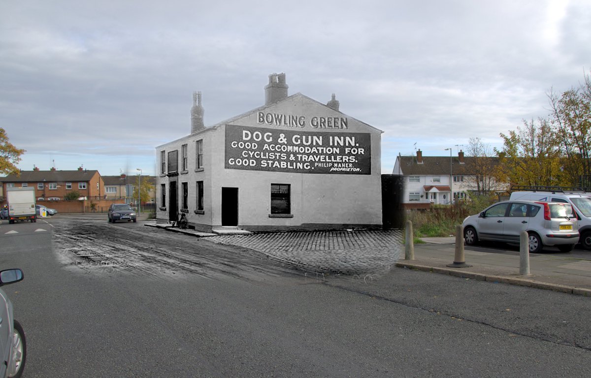 Liverpool Then and Now on Twitter "The Dog and Gun Pub, Carr Lane East, Croxteth, 1920s in 2013…