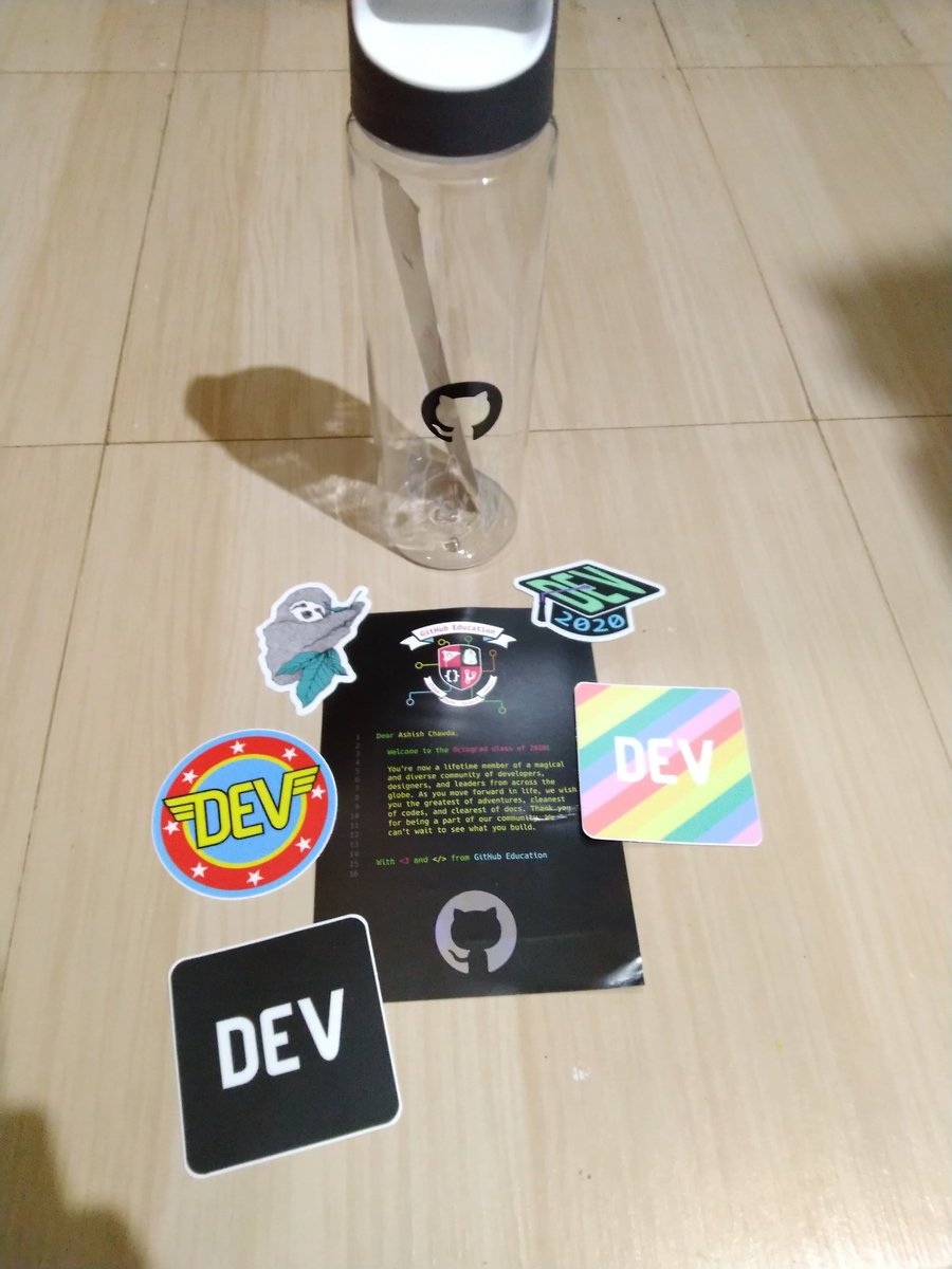ashish11chawda's tweet photo. Thank you @GitHubEducation and @github for these amazing swags 🤩🤩🤩
#GitHub @GitHubIndia https://t.co/Vn8GvqaZgO