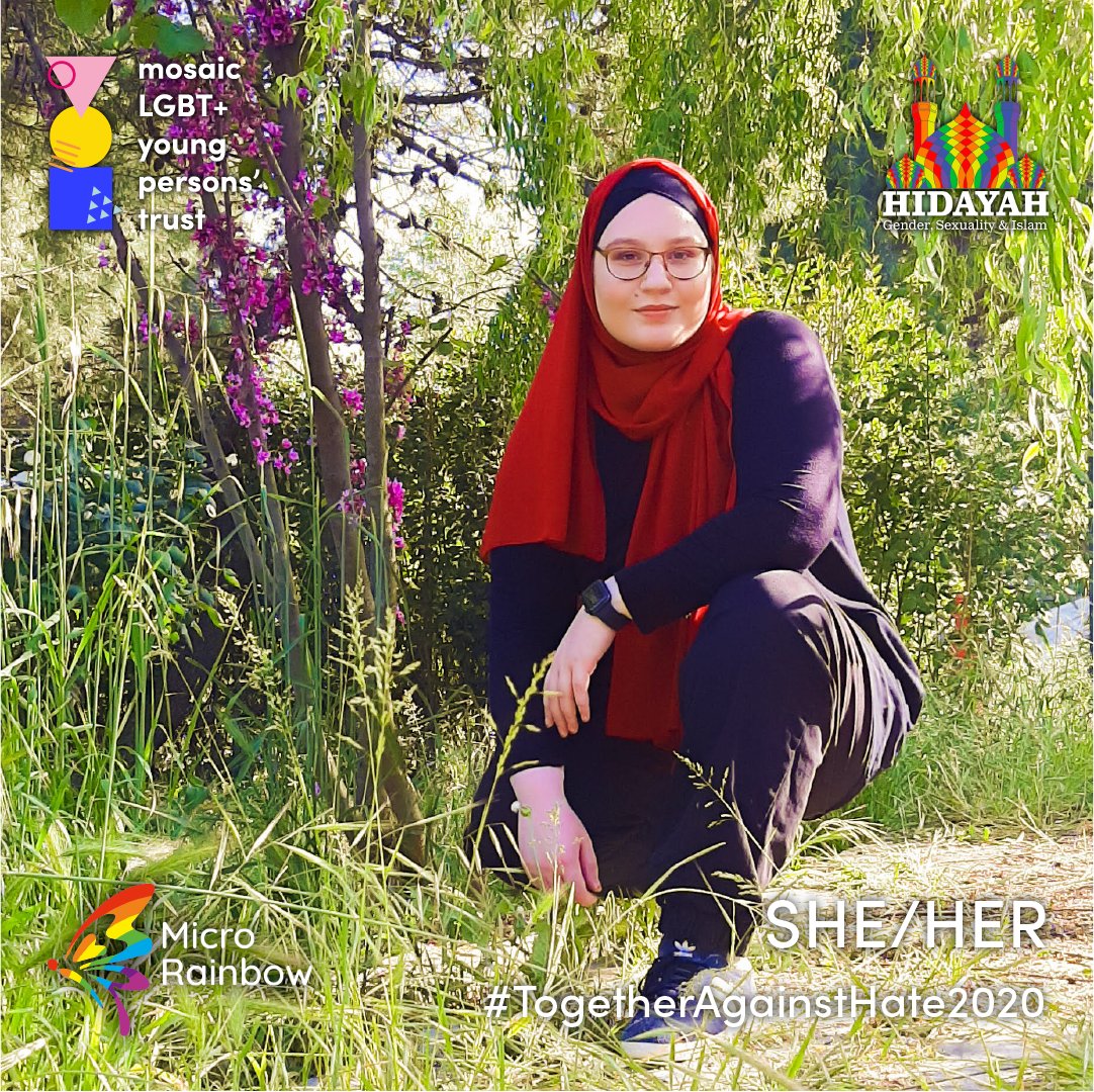 We're sharing photos of people in our community alongside their pronouns to encourage you to use your pronouns wherever you can. You can send a photo to hello@mosaictrust.org.uk to be a part of the campaign!

#TogetherAgainstHate2020

<a href="/MicroRainbow/">Micro Rainbow</a> <a href="/HidayahLGBTQI/">Hidayah</a>