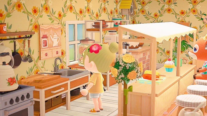 イエローなほっこりカフェ#あつまれどうぶつの森  #animalcrossing  #どうぶつの森  #acnh 