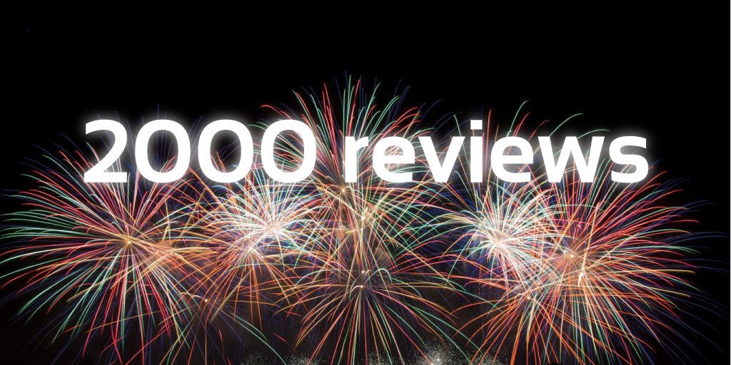 We've just reached 2000 reviews!

Thank you to all our users and customers 🥰