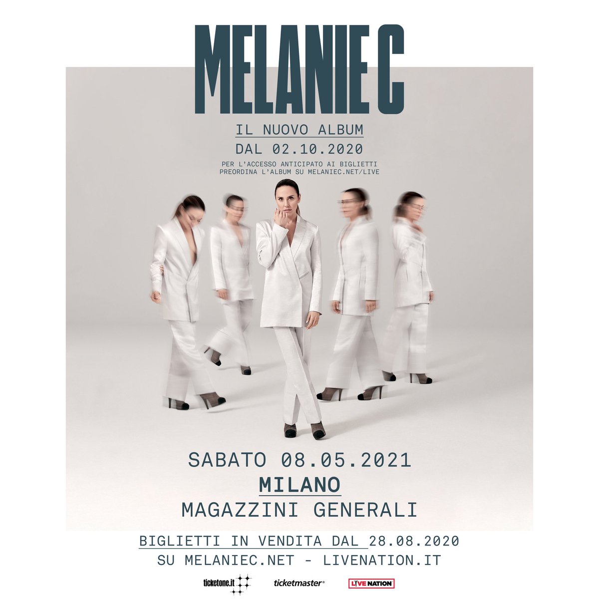 Unica data italiana per il tour europeo di #MelanieC!

Sabato 8 maggio 2021 • Milano, Magazzini Generali 
Ulteriori informazioni e disponibilità biglietti su > bit.ly/melc_mi