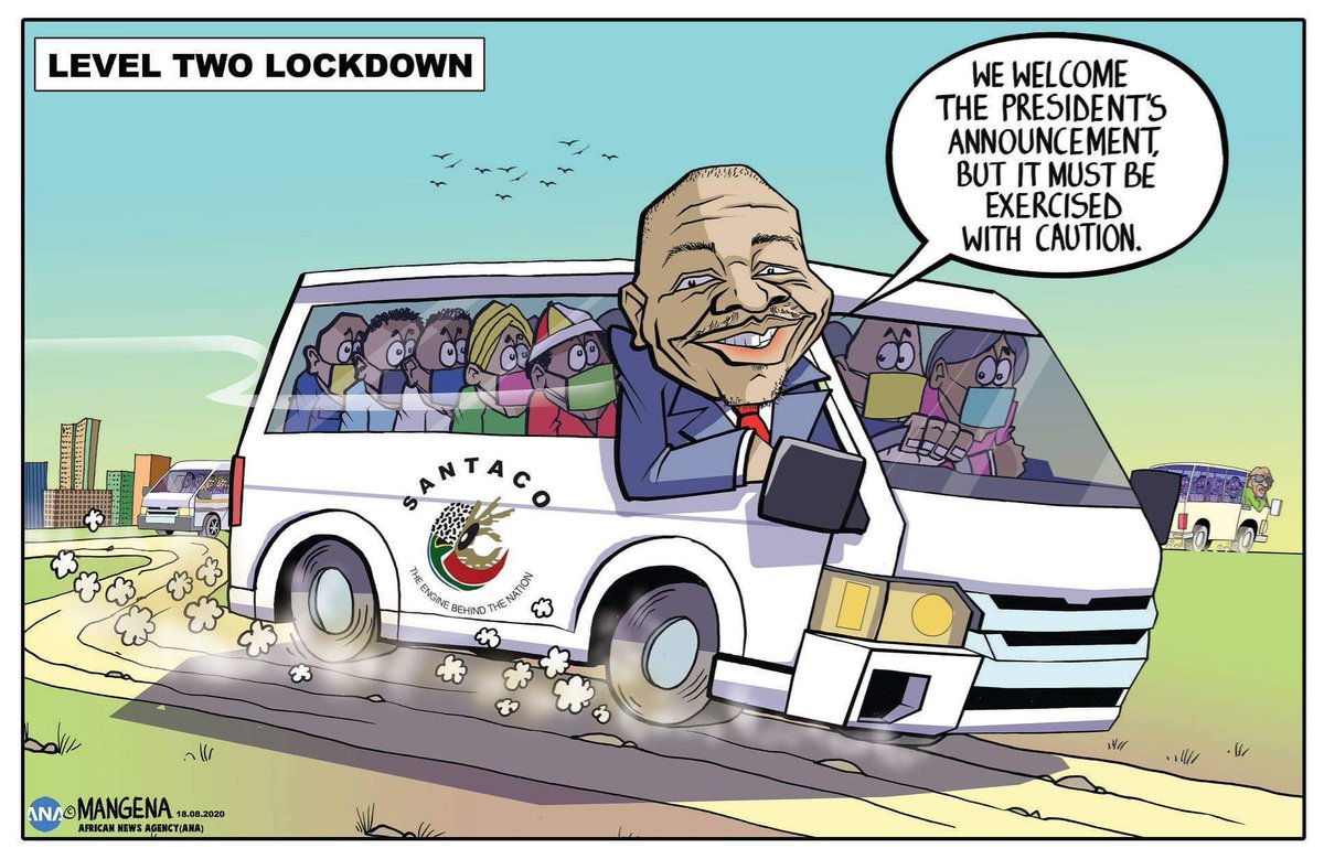 Mangenatoons's tweet image. Welcome to #Level2Lockdown. #Santaco #Mangenatoons #ANAPictures #IOLPolitics #SatStar
