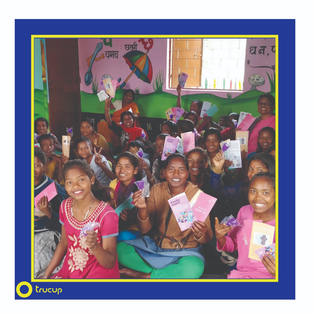 _trucup_'s tweet photo. Cup-verting in Hundru, Karamtoli, Uberiya, Churu (Ranchi, Jharkhand). 

Kudos to @rmray Sir for supporting the initiative, launched with Jharkhand Govt., @UNDP_India &amp; @AAI_Official to train women in Ranchi district on sustainable menstruation &amp; distribute reusable products. ♻ https://t.co/cMrtf8wZ7u