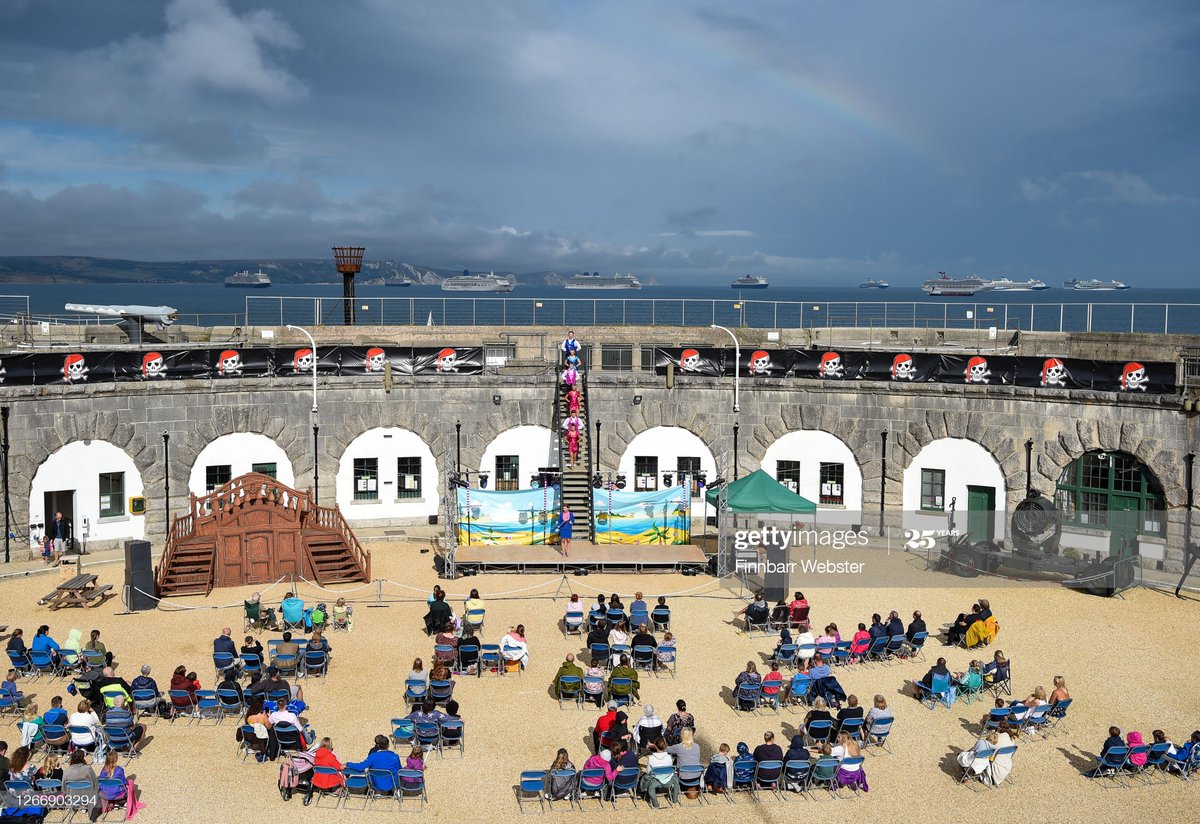 finnbarrw's tweet image. Superbly entertaining 'socially distanced' production of Pirates of the Pavilion at the historic Nothe Fort by Made to Measure and Weymouth Pavilion @MTMPanto @weymouthpanto @PavilionPirates @weypavilion #TheShowMustGoOn #theatre #outdoortheatre #Panto #SummerPanto #Pantomime