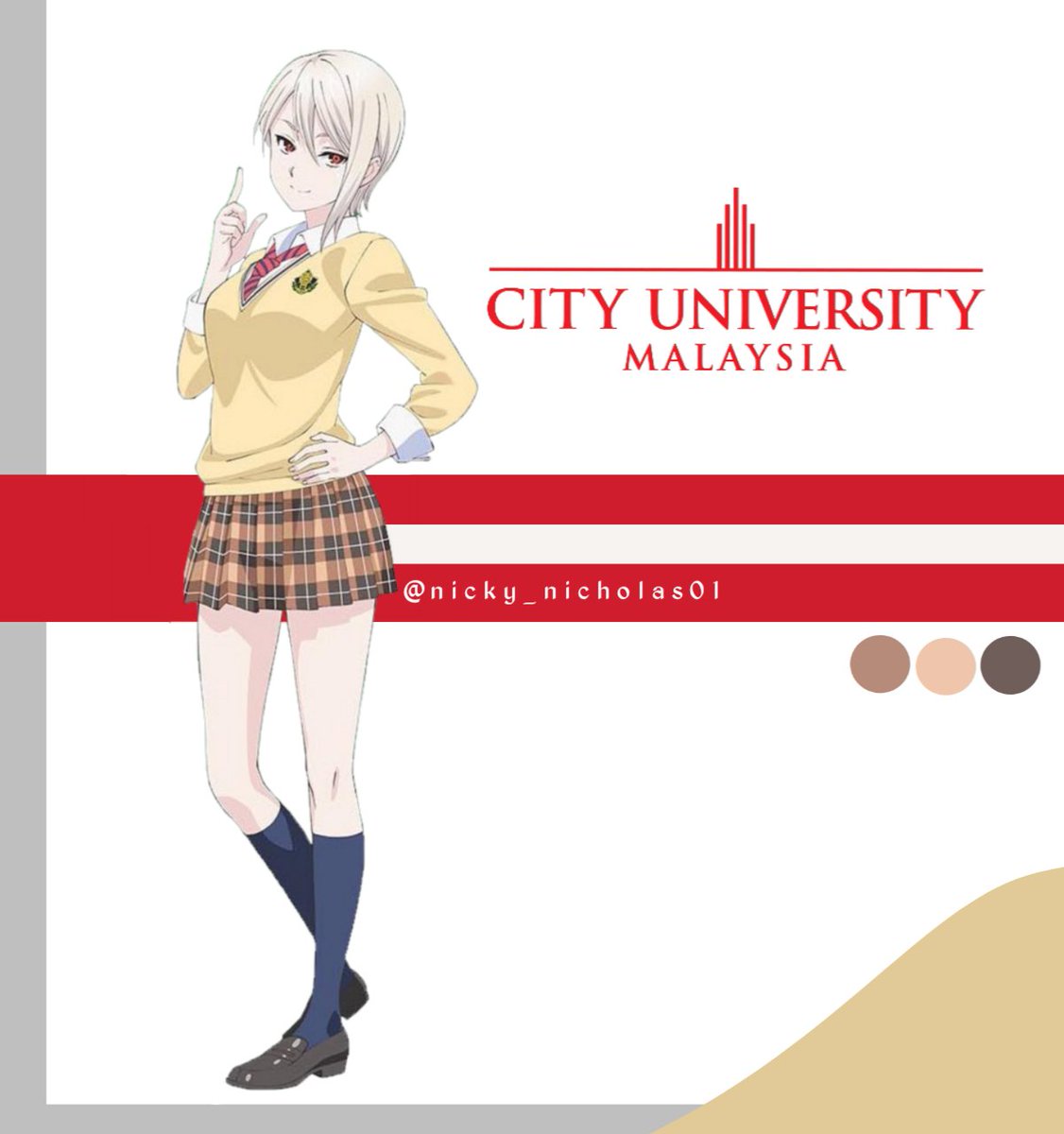 nanie_nicky's tweet photo. Wasn't really satisfied with myself for the edit I made (right) so I redesigned/reedited it. Inspired by @pikachupaprika first tweet, I wanted to do something for my University as well #cityuniversitymalaysiafam #simpleeditor #phoneeditor https://t.co/uMm9UTRap6