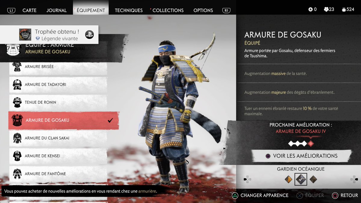 chaft27's tweet photo. Platine obligigatoire #GhostOfTsushima #PS4share https://t.co/Ir0OVSyp3B