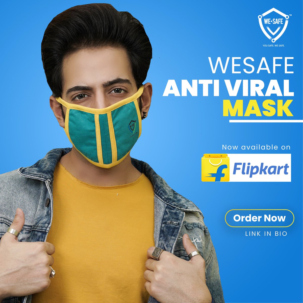 vardhmanpolytex's tweet photo. Now available on Flipkart - WeSafe Anti Viral Mask!

Order Now 👉🏻 https://t.co/2rP3D7b4Zp

#vardhmanpolytexlimited #wesafe #yousafewesafe #flipkart #flipkartindia #shop #shopping #shoponline #shopnow #shopify #mask #masks https://t.co/5C8trdVcQQ