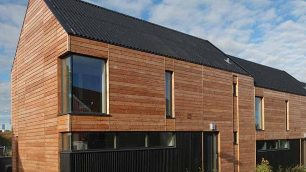 ArcDesSco's tweet photo. Innovative uses for glass recycling can be seen in case studies up and down Scotland. Here is The Passive House, completed in 2010 &amp; designed by @HLMArchitects. The insulation is made from recycled glass wool made from 80% glass bottles | More information: https://t.co/1L57RqjJYS https://t.co/JEp67MFe28