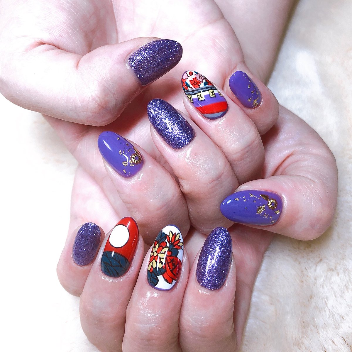 花札ネイル 花札ネイル