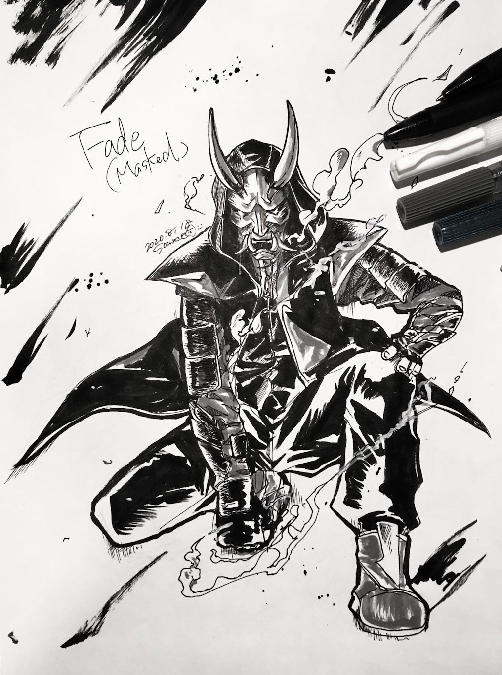 Twitter 上的 ソース 習作 フォートナイト 般若フェード フォートナイトイラスト Fortniteart T Co T29ekv2yph Twitter