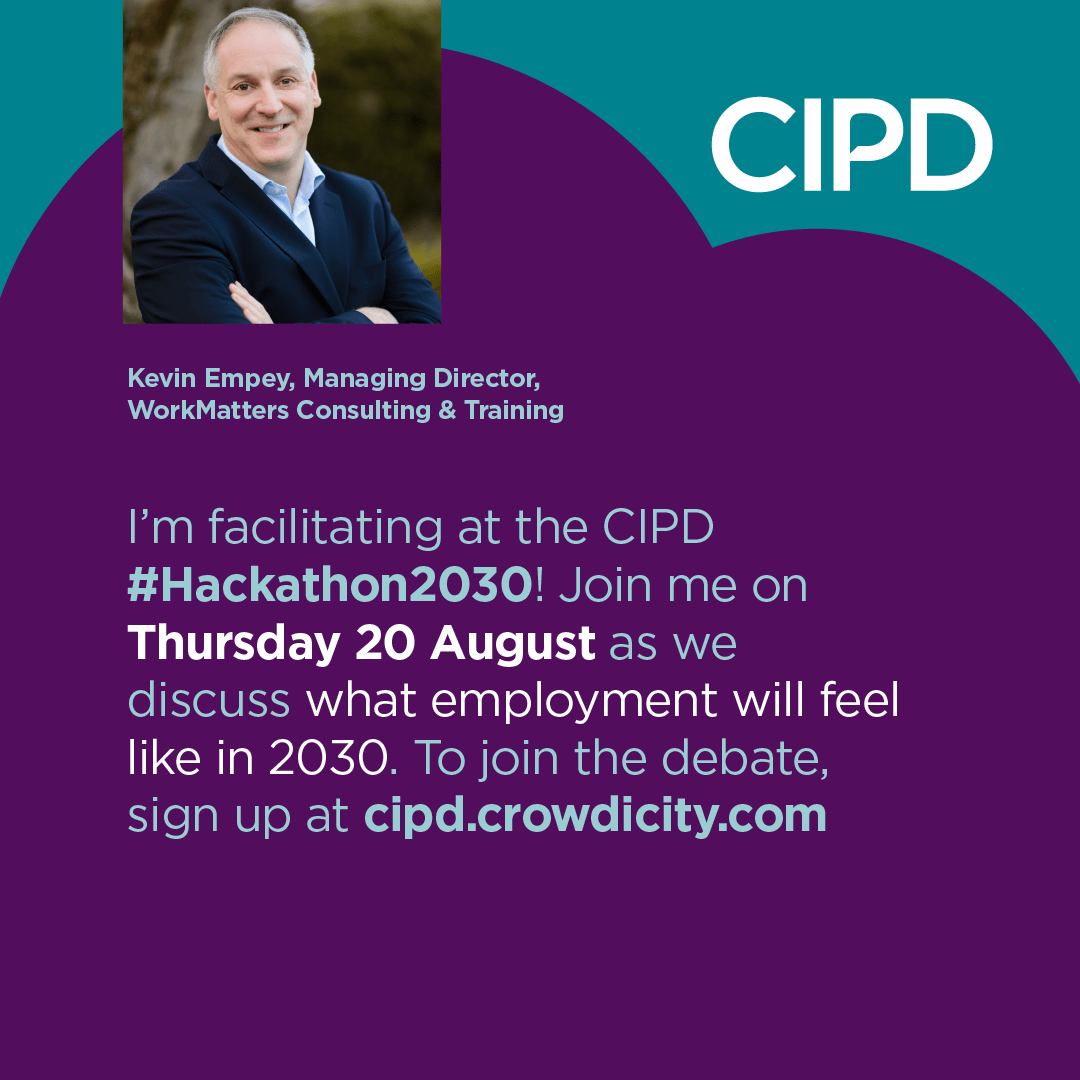 cipdireland's tweet photo. Kevin Empey @WorkmattersC will be facilitating at the CIPD #Hackathon2030 on 20 August on what employment will feel like in 2030
To join the debate sign up at https://t.co/aSQoHxZQN1 https://t.co/1DrAWeUZbH