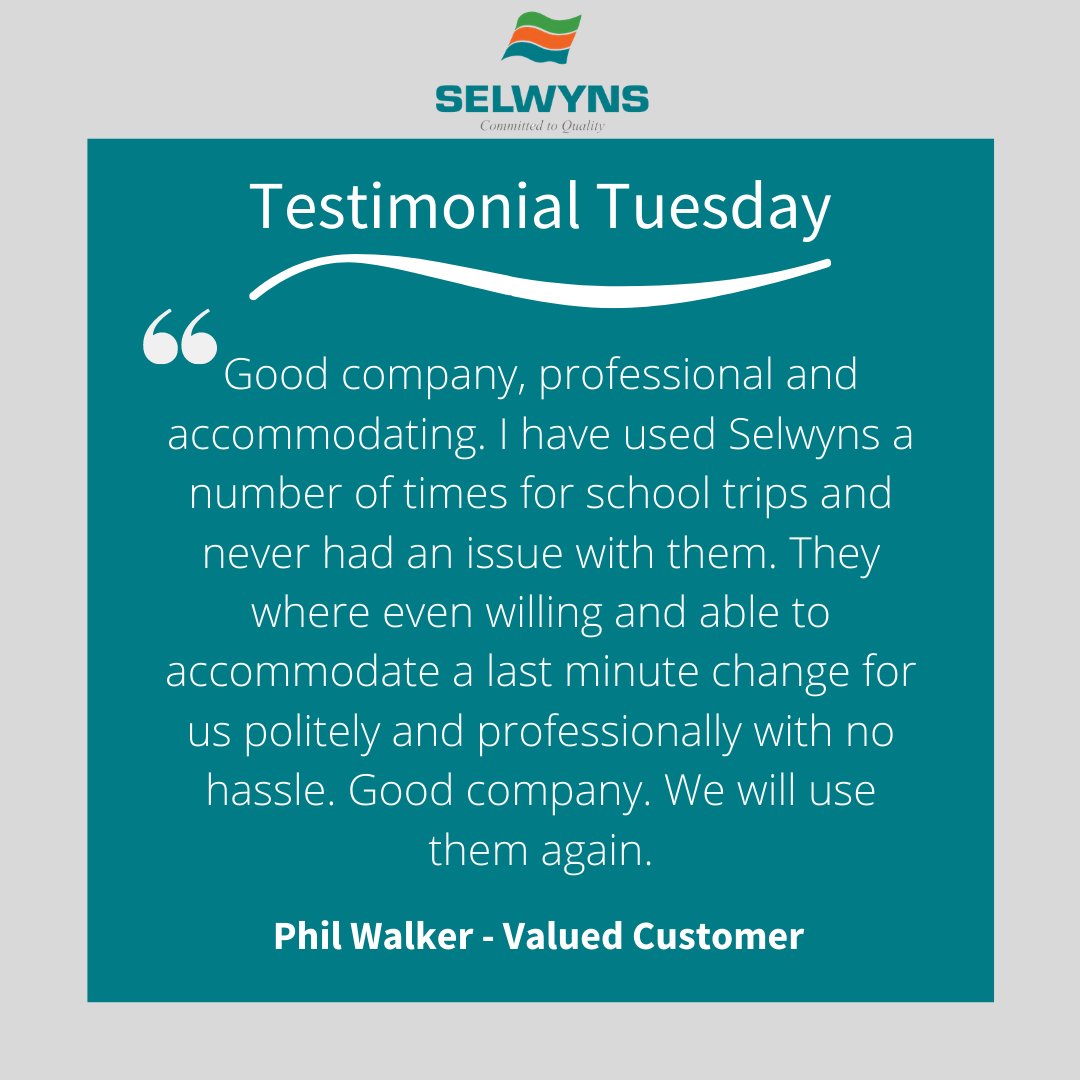𝑻𝒆𝒔𝒕𝒊𝒎𝒐𝒏𝒊𝒂𝒍 𝑻𝒖𝒆𝒔𝒅𝒂𝒚 💗
Another great review from one of our customers. Another great reason why you should #TrustSelwyns