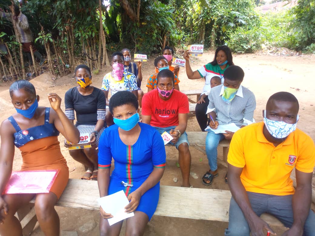 DIGNIGERIA's tweet photo. Ongoing Pass-it-on FGD on Countering Hate Speech by trained GAIN-Youths Peer Educators. Thanks to KAICIID for their support. https://t.co/ureRkXjY3H