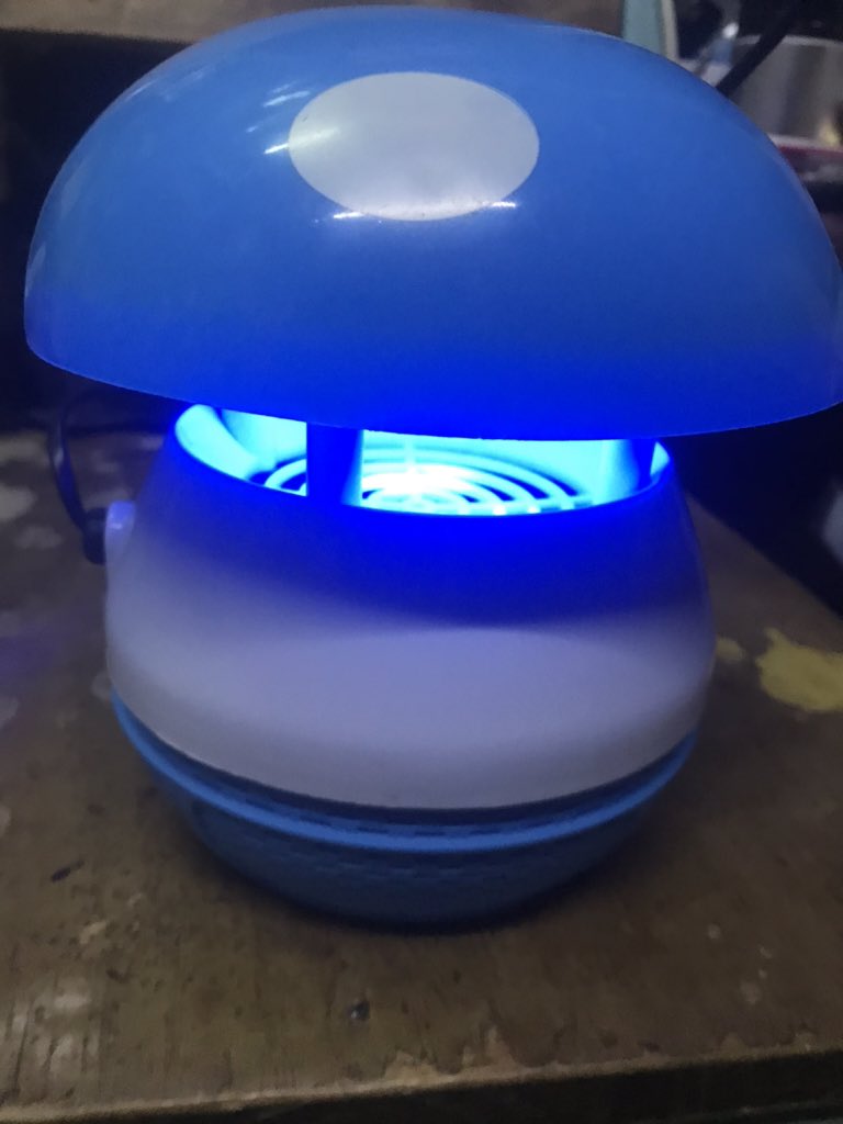 LED light wave adapting a physical way to attract &trap mosquitoes. Radiation free and has a USB port for charging. Comes in a range of colors ksh.1999 only