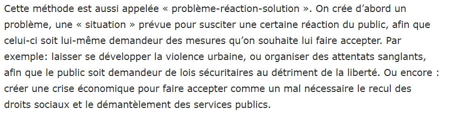 2/ Créer des problèmes, puis offrir des solutions