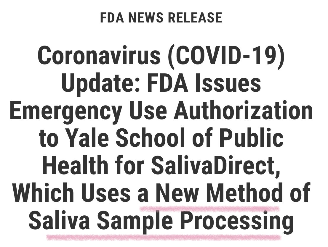  #ncyt  #novacyt  $alnov6 exiting tests approved for use with saliva.....Notes below dyor