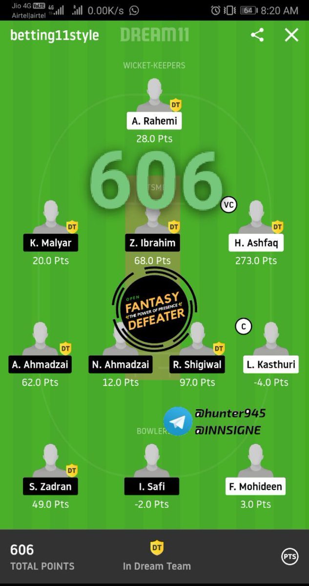 FantasyDefeater's tweet photo. 🔥Yesterday T10 blast started already in channel ❤️✔️

Yesterday We played 5⃣ won 5⃣ ♥️
I Providing all teams for FREE 😳😍 No prime🔥

Every match winning team with Screenshot posted in channel ✔️

Win every single match here : https://t.co/Xgo9tQUKdN

#Dream11 #T10league #t10 https://t.co/jsZj5OW69k