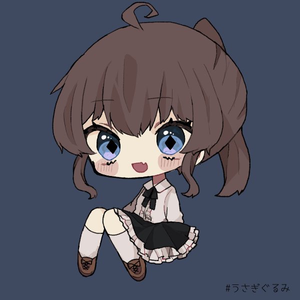 アイコンメーカーでたまに自分のオリキャラを作りたくなる 勉強に飽きた時 佐上 雨佳はしばらく低浮上 急に出現するかも のイラスト
