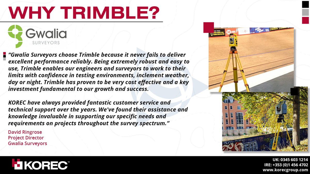 KORECGroup's tweet photo. Delivering;
👨🚀Confidence
⏱️Reliability
💹Cost-effectiveness
To customers like @GwaliaSurveyors is what it's all about for us 😀
#whytrimble #deliveringexcellence #geospatial https://t.co/yCxhWjQGLh