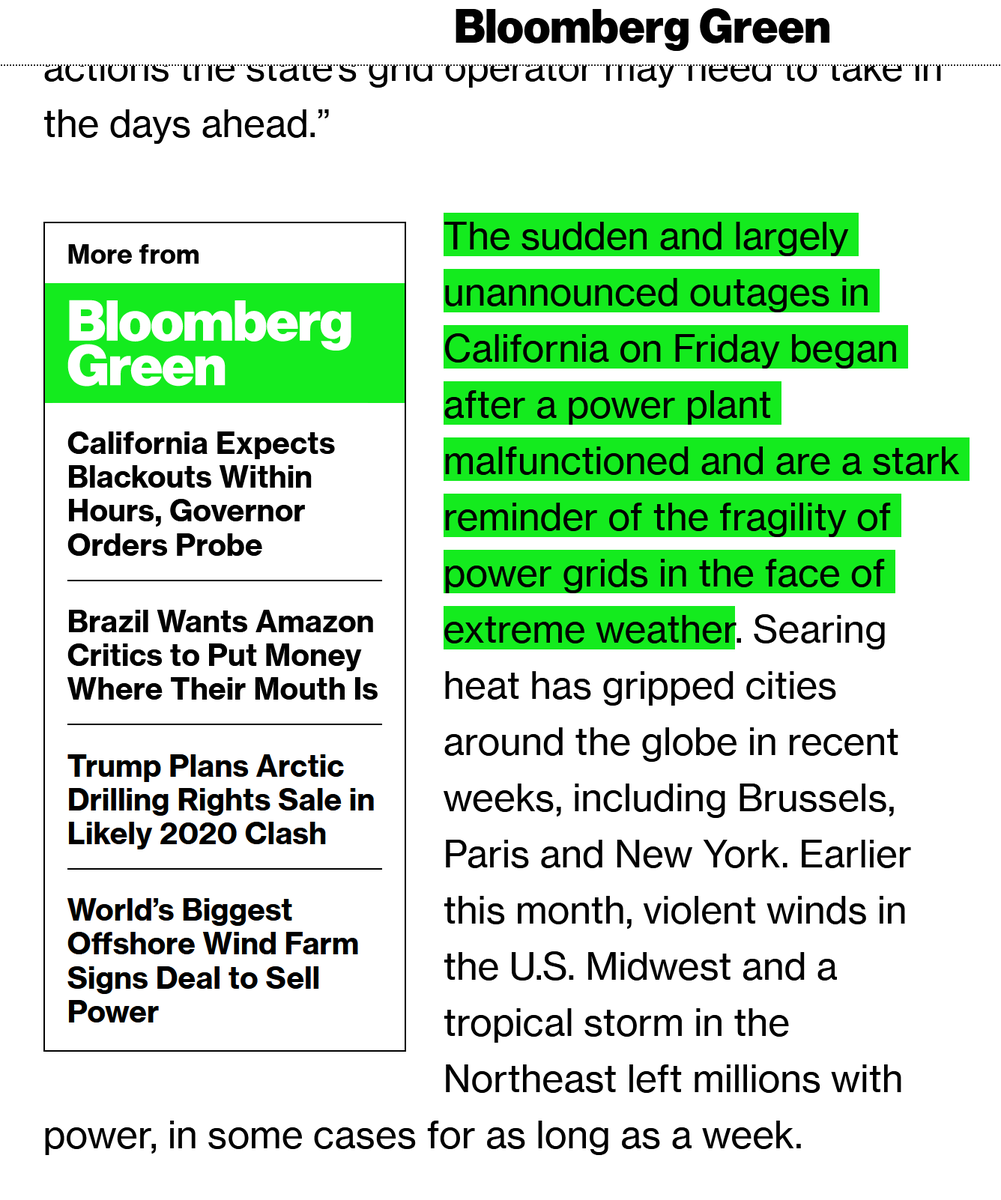 As you might have guessed, the reasons for rolling blackouts in Cali primarily involve unusually high demand, along with several major fossil gas power stations failing in the heat. Solar *does* reduce output at night, but we *know* it does that. Something bigger is going on.