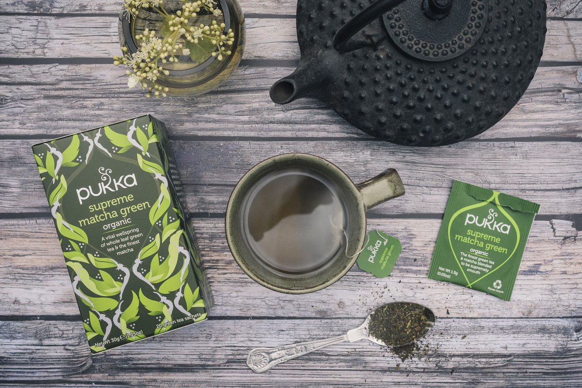 Trà Thảo Mộc Pukka Organic Supreme Matcha Green Tea 36g 20 Gói