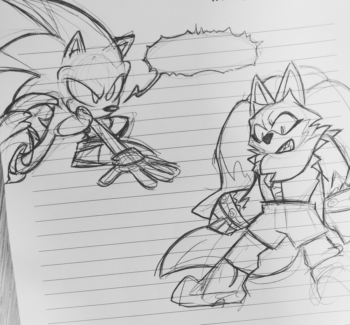 angy boy and girl doodle #SonicTheHedgehog 