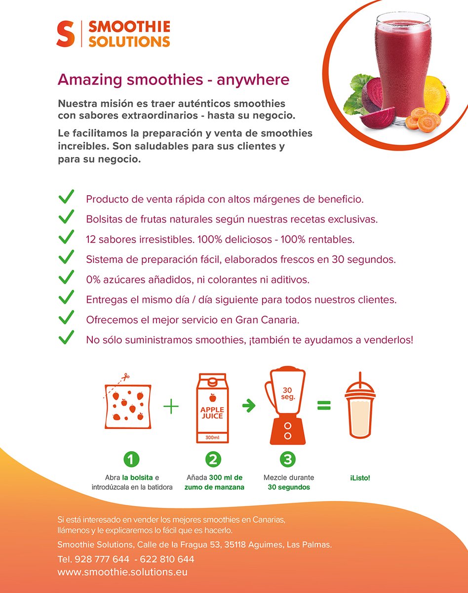 Smoothies4all's tweet photo. ¡Rápido y fácil de hacer! https://t.co/qctJauqWQi