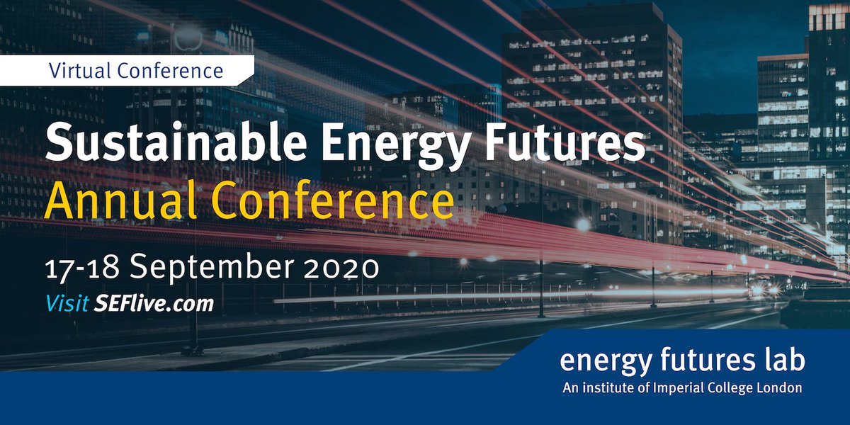 EnergyFuturesIC's tweet photo. Have you registered for next month’s Sustainable Energy Futures Annual Conference? The two-day online event will showcase the amazing energy research carried out by our MSc students this year. #SEFlive

🗓️ 17-18th September
⏰ 12-4pm BST
💻 Register: https://t.co/mUw6FfecK9 https://t.co/4jQy7YQpG0