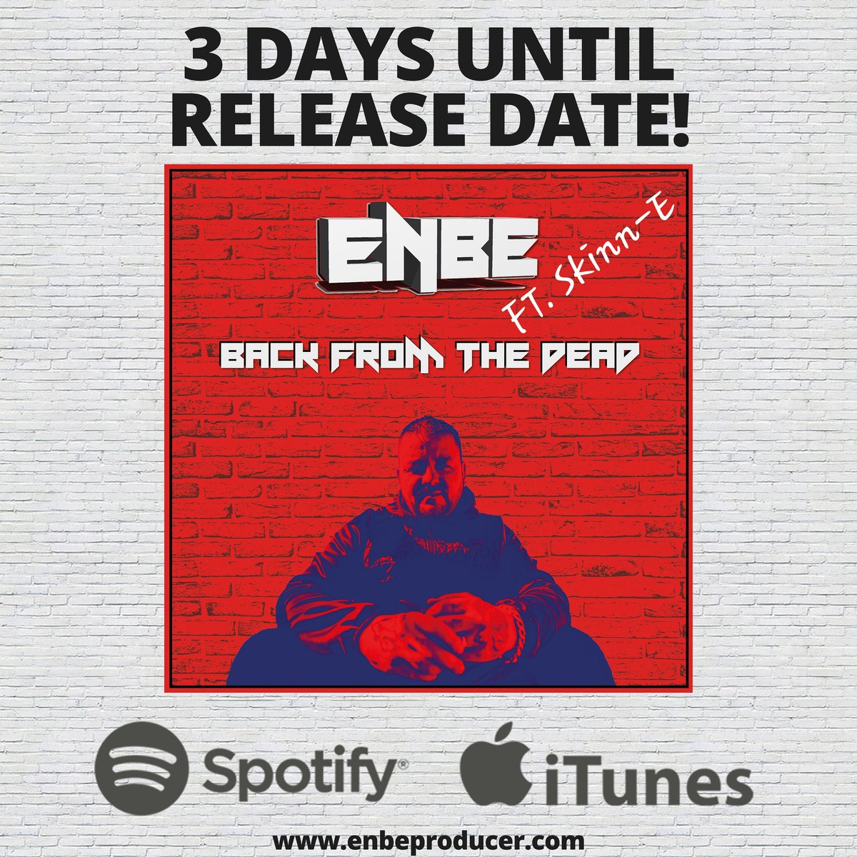 OfficialEnbe's tweet photo. only 3 days til this drops on Spotify and 10 days til the visuals come to Vevo.. hit the Pre save link below and I will pick a winner out the list at random for some free merch..

https://t.co/UuIM5G3Op7 https://t.co/KtxCkEg0Xm