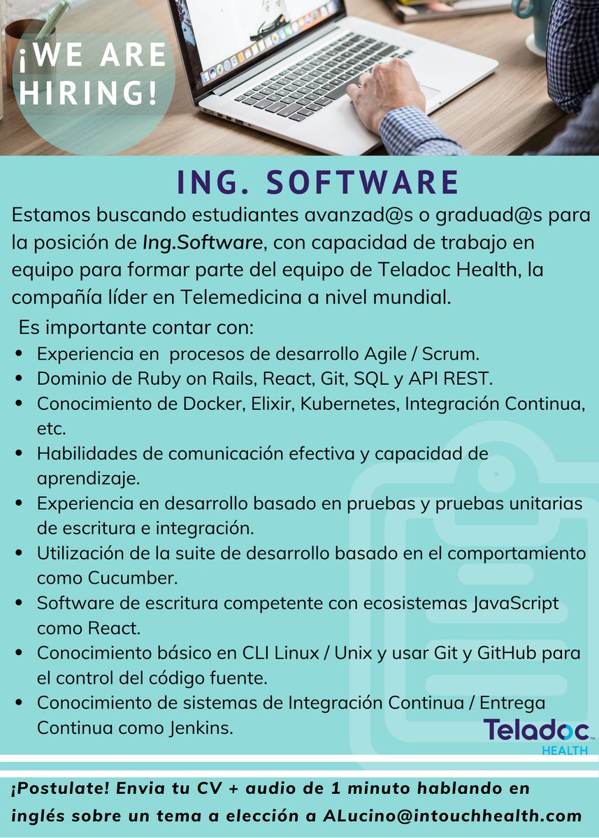 martinlarrea's tweet photo. Nueva búsqueda laboral 
Cc @cecom_uns @RamaIEEEUNS https://t.co/Pd6sO1tcuy