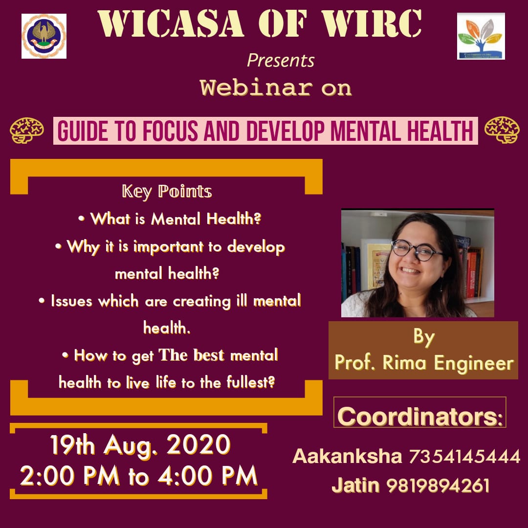 Hope you all are doing well..
In this lockdown, We all are toiling very hard for our Exam preparation, Work from home, learning new skills and what not...
But, in this race, we often forget to take care of our Mental Health.
Registration link below:
 guest.link/bC4