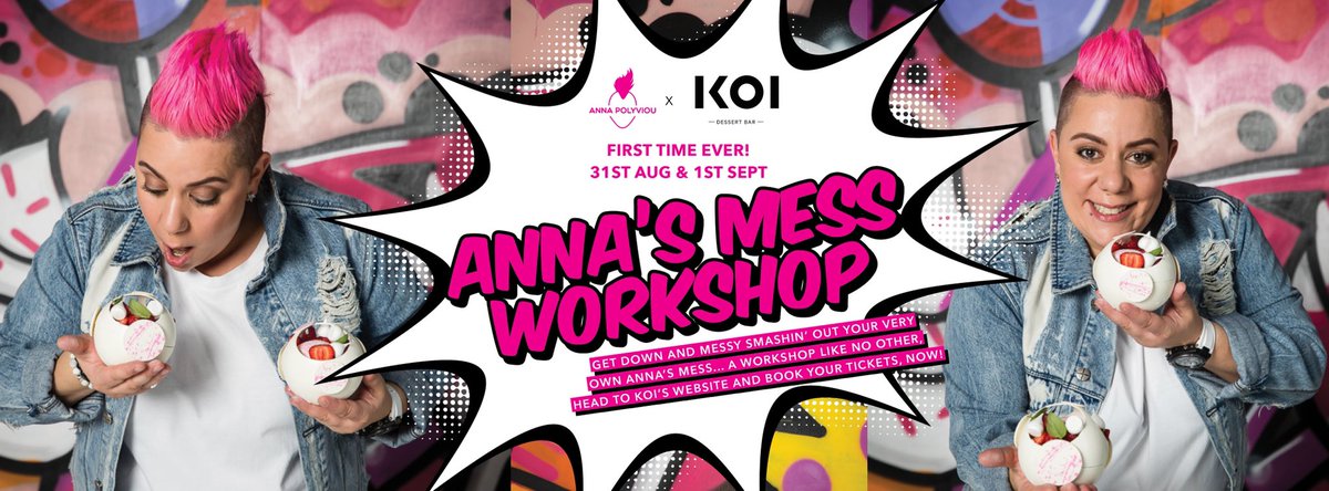 “ANNAS MESS WORKSHOP” click link for tix only 7 left koidessertbar.com.au/classes