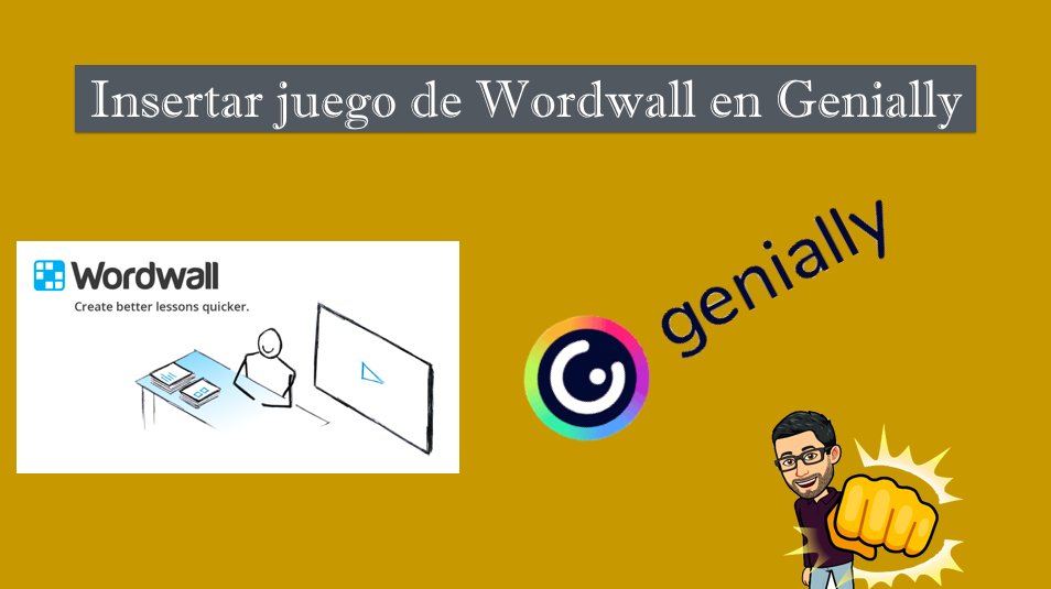¡¡¡Buenos días!!! Hoy os traigo un nuevo truco de Genially  , insertar juego de <a href="/getwordwall/">Wordwall</a>  en un genially. Tengo que dar las gracias a la gran <a href="/AzaharaTIC/">Azahara Peralta</a> que nos la presentó en un curso sobre herramientas TIC en el <a href="/cepalmeria/">CEP de Almería</a> y recomendable 100%. youtu.be/G9nEhwyDFFw